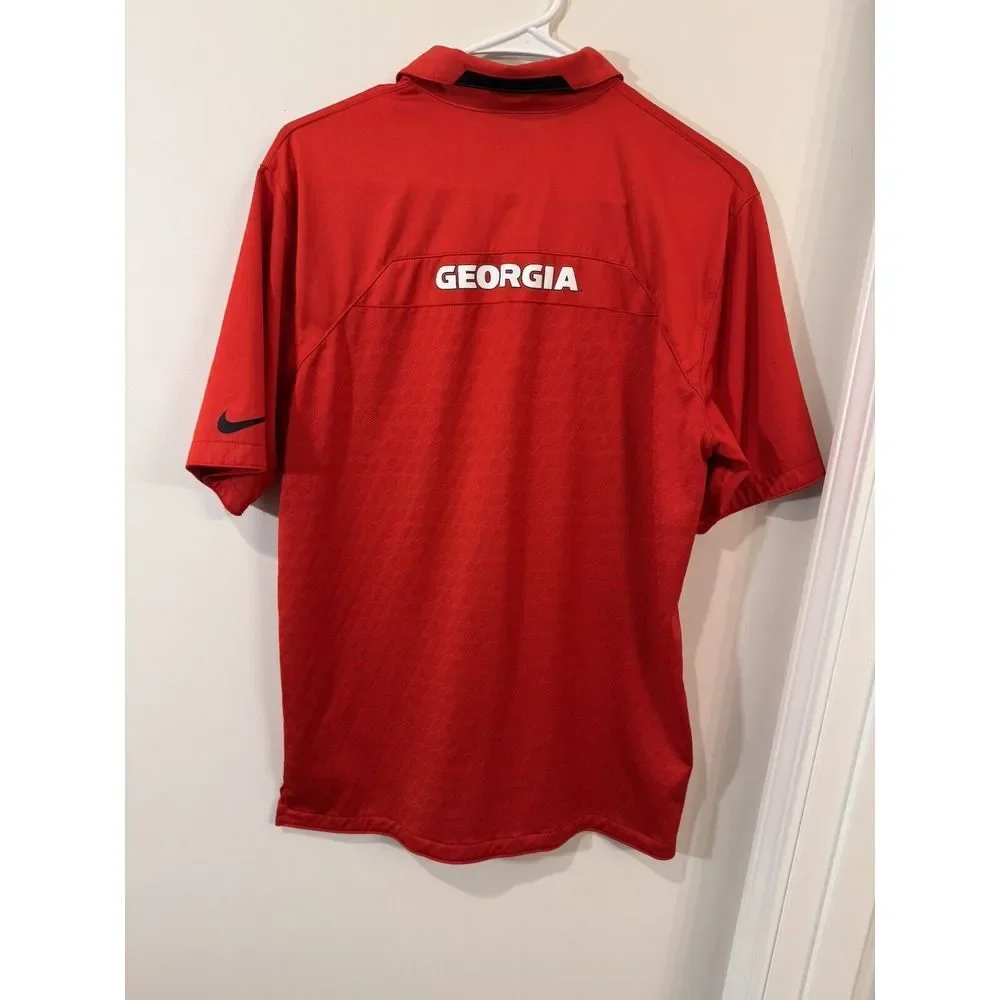 Nike‎ Dri Fit Polo Georgia Bulldogs Men's S Football Wicking Golf Casual
